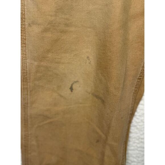 Carhartt Mens‎ B11 Brown Loose Fit Carpenter Thrashed Work Wear Pants 36x34 - Picture 9 of 10